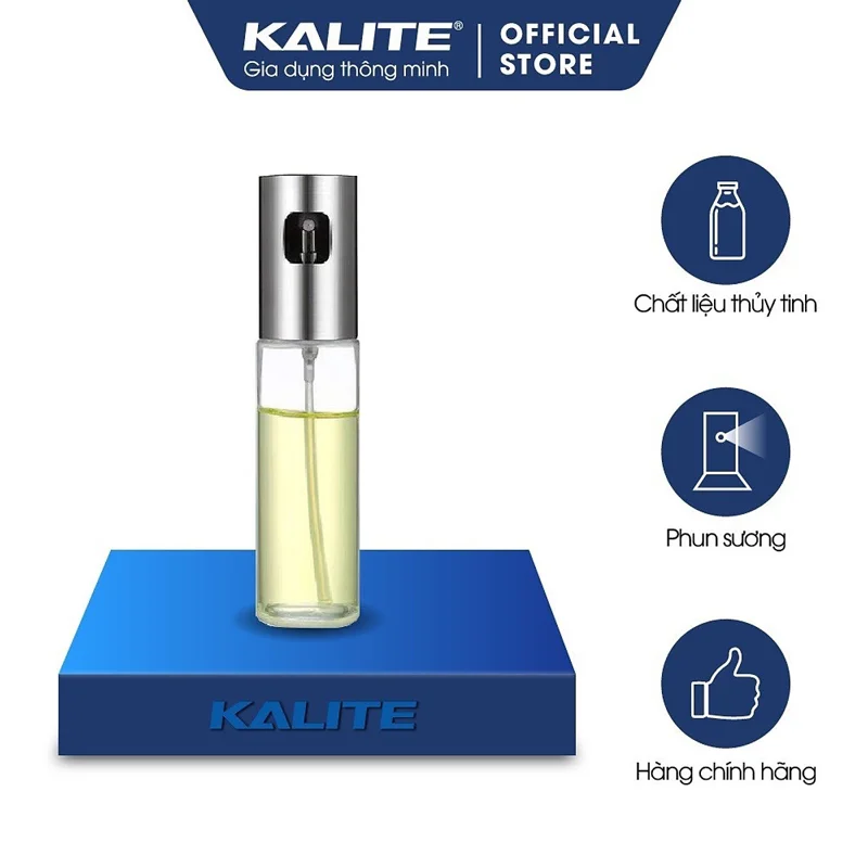 Bình Xịt Dầu Ăn Kalite KM-006, Chai Xịt Dầu Ăn Phun Sương Dùng Cho Nồi Chiên, Salad, Nướng 100ml
