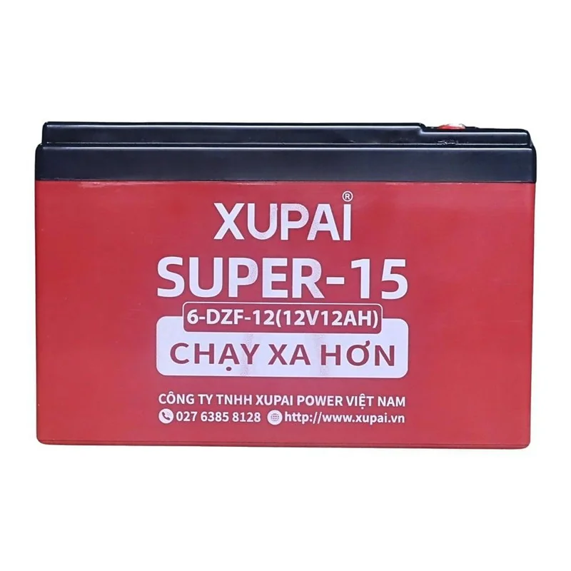 Ắc Quy Xupai 6-DZF-12 Super-15 (12V 12Ah)