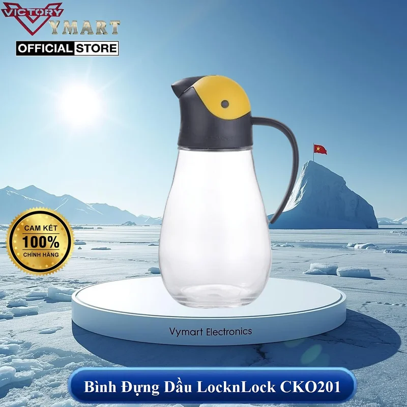 Bình Đựng Dầu Với Nắp Mở Tự Động Pecker Oil Bottle Lock&Lock CKO201 (550ml)