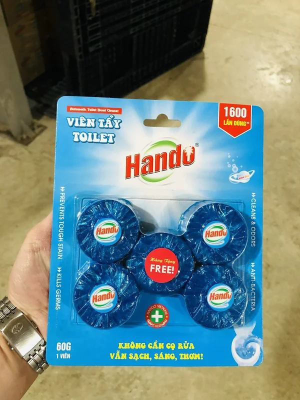 Vỉ 4 viên tẩy và làm thơm toilet Hando Hương Lavender