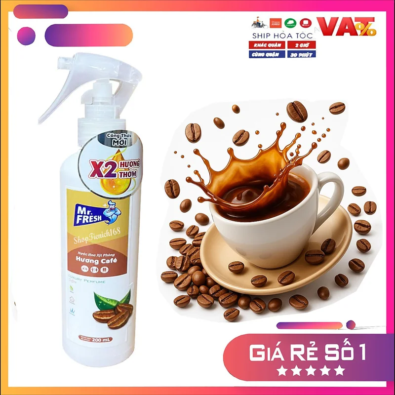 Nước hoa xịt phòng khử mùi Hando 200ml Hương Cafe