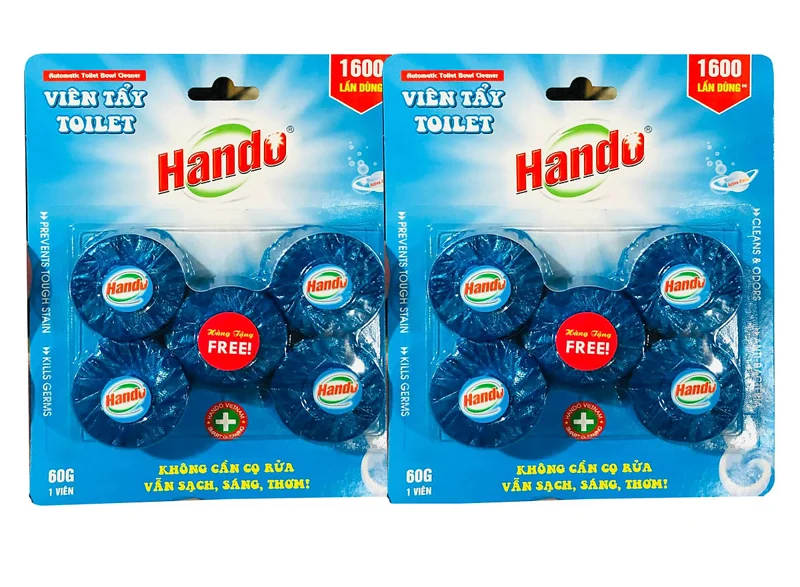 Combo 2 vỉ 8 viên tẩy tự động là sạch và khử mùi toilet hương lavender