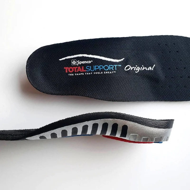 Lót giày sức khỏe Spenco Total Support Original 46-695 hỗ trợ nâng vòm, dùng cho giày thể thao, giày tây, giày lười