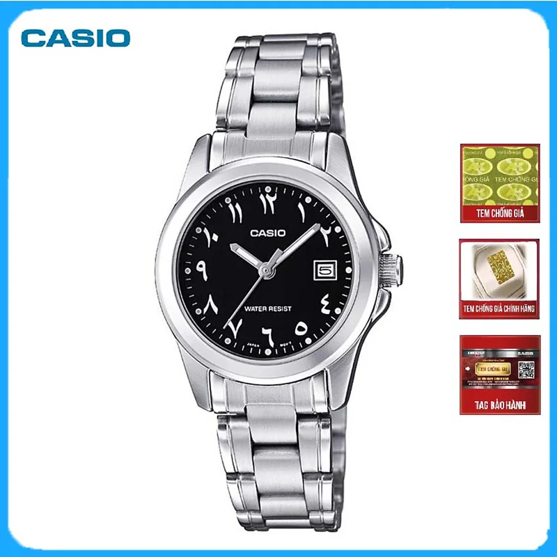 Đồng Hồ Nữ Casio LTP-1215A-1B3D Dây Kim Loại - Có Lịch Ngày