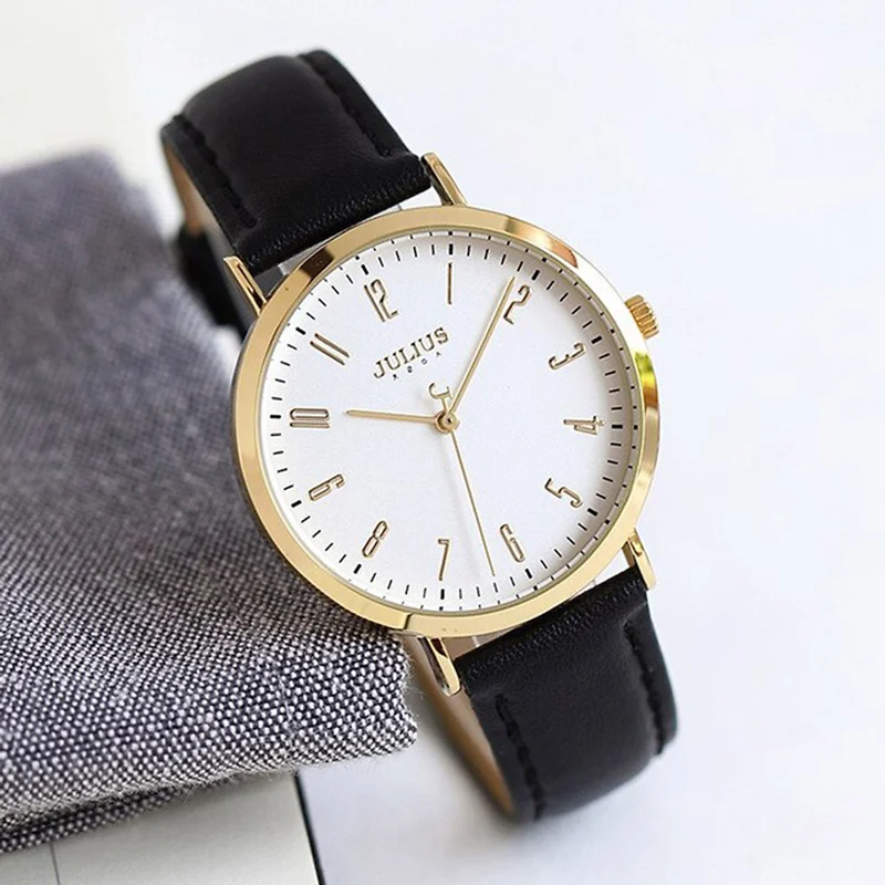 Đồng Hồ Nữ JA-1017 Julius Hàn Quốc Dây Da