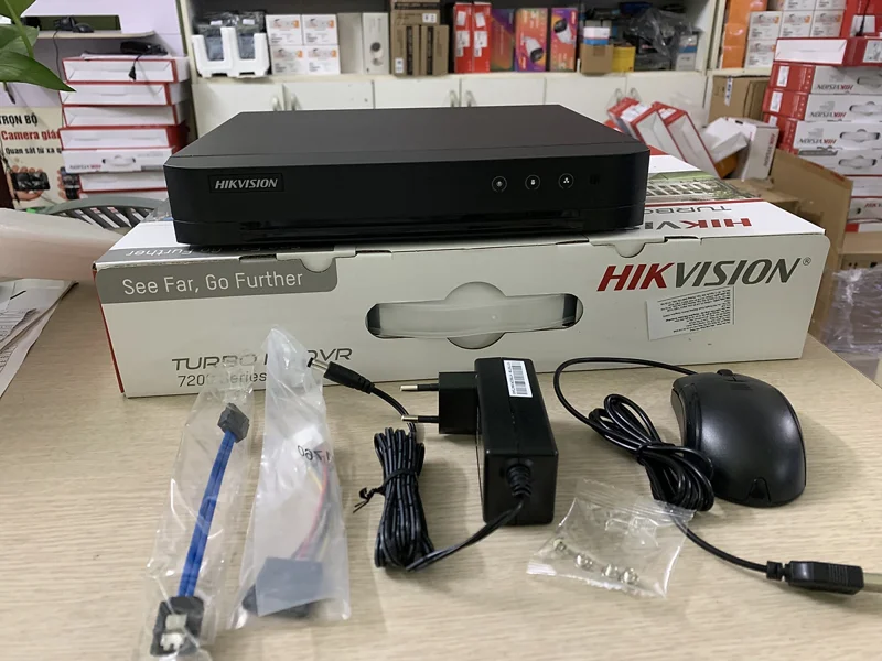 Đầu Ghi Hình HD 2MP 4 Kênh Chuẩn H.264+ HIKVISION DS-7104HGHI -F1 - Hàng Chính Hãng